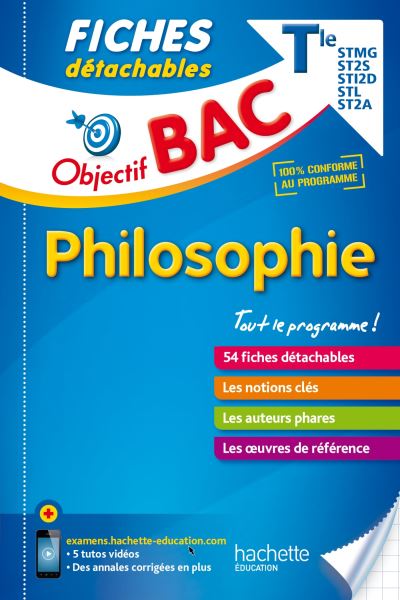 Objectif Bac Fiches détachables PhilosophieTerm technologiques