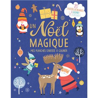 Mes planches d'artiste à colorier - un noël magique