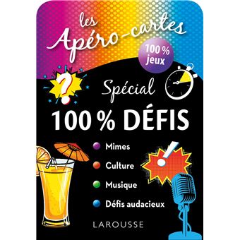 LES APERO-CARTES 100% JEUX SPECIAL POP CULTURE, Larousse pas cher 