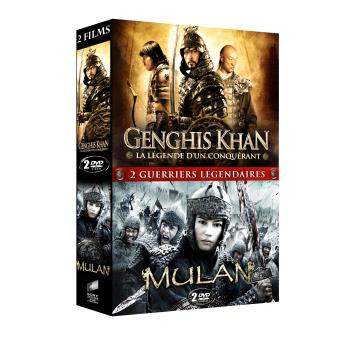 Coffret 2 guerriers légendaires Genghis khan, Mulan DVD