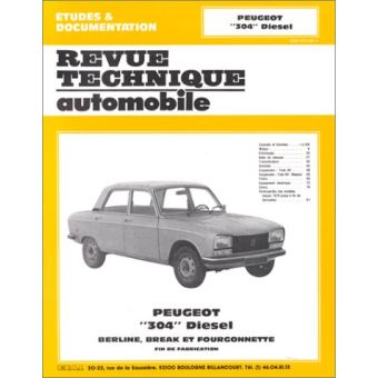 Revue technique automobile 379.2 Peugeot 304 Diesel (1976/1980)