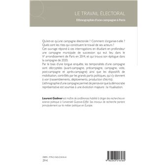 Le travail électoral