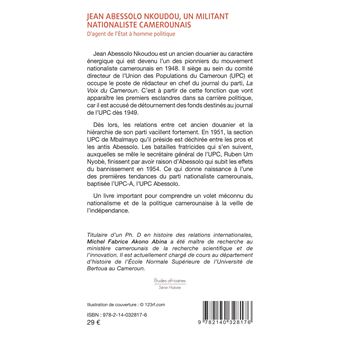 Jean Abessolo Nkoudou, un militant nationaliste camerounais