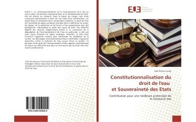 Constitutionnalisation du droit de l'eau et souverainete des