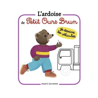 Petit Ours BrunL'ardoise de Petit Ours Brun - Je dessine les véhicules