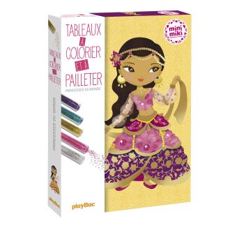 Mes Tableaux A Colorier Et A Pailleter Minimiki Princesses Du Monde Tableaux A Colorer Et A Pailleter Boite Ou Accessoire Julie Camel Collectif Achat Livre Fnac