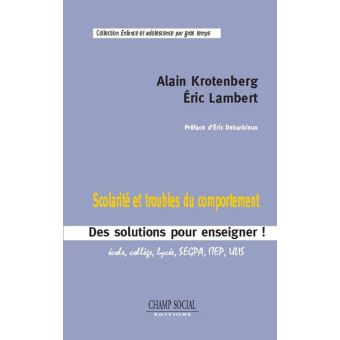 Education Spécialisée Enfance Adolescence Et Les Troubles Du Comportement Scolarité Et Troubles Du Comportement - 