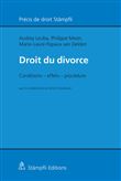 PRECIS DE DROIT DU DIVORCE
