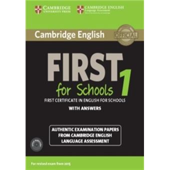 CAMBRIDGE ENGLISH FIRST 1 FOR SCHOOLS (PACK) - 1