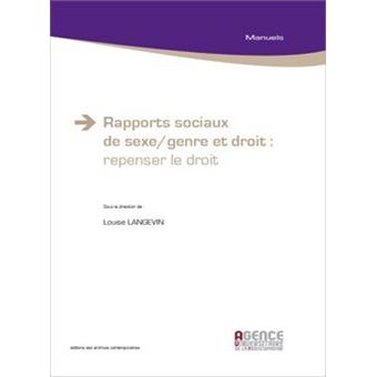 Rapports sociaux de Sexe - Genre et Droit