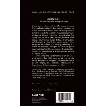 Millénium 5 - La fille qui rendait coup pour coup