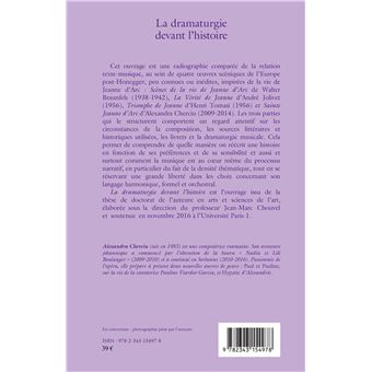 La dramaturgie devant l'histoire