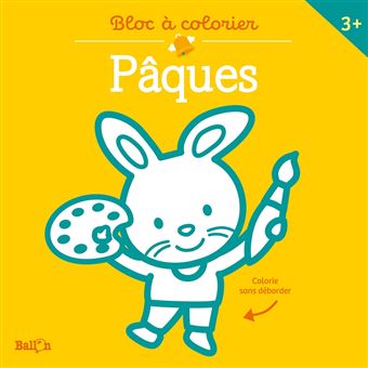 Bloc à colorier sans déborder - Pâques