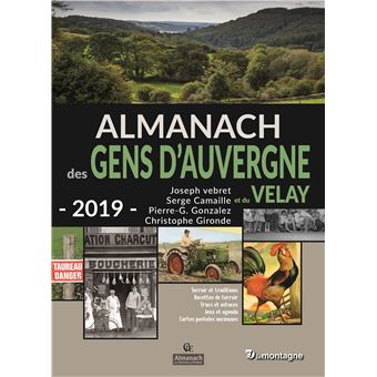 Almanach 2019 gens d'auvergne velay