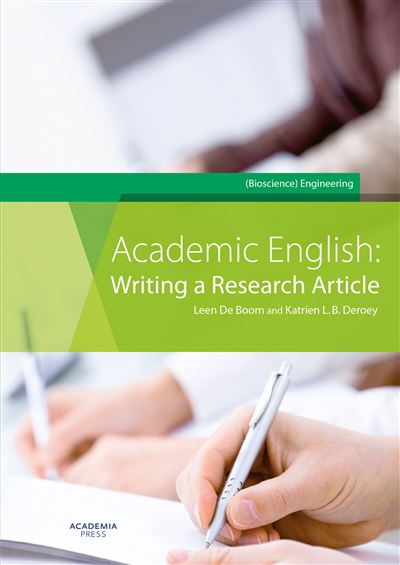 Academic English: Writing a Research Article - (Bioscience) Engineering