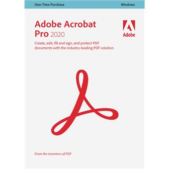 Adobe Acrobat Pro 2020 Windows Logiciel A Telecharger Top Prix Fnac