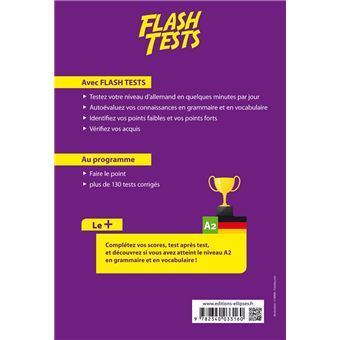 Allemand. Flash Tests. A2. Testez votre niveau d'allemand !