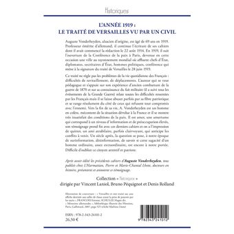 L'année 1919 : le traité de Versailles vu par un civil