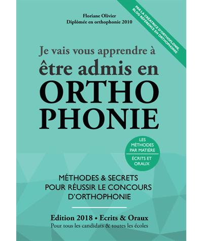 Je vais vous apprendre à être admis en orthophonie