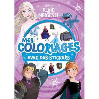 LA REINE DES NEIGES 2 - Mes coloriages avec stickers - Disney