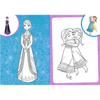 LA REINE DES NEIGES 2 - Mes coloriages avec stickers - Disney