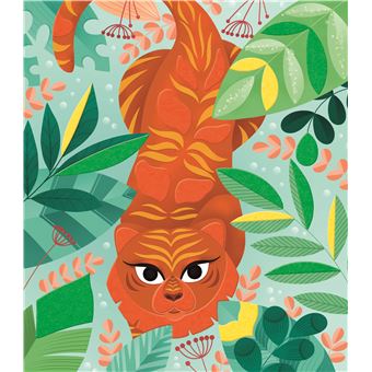 Tableaux sables fluo jungle - boîte avec accessoires