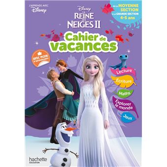 Disney - Reine des Neiges - De la Moyenne à la Grande Section - Cahier de vacances 2022