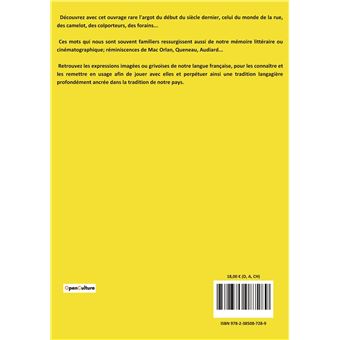 Dictionnaire Argot-Français