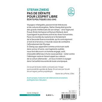 Pas de défaite pour l'esprit libre