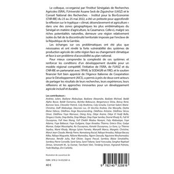 Impacts des mesures d'adaptation au changement climatique et du désenclavement sur la production agricole en Casamance