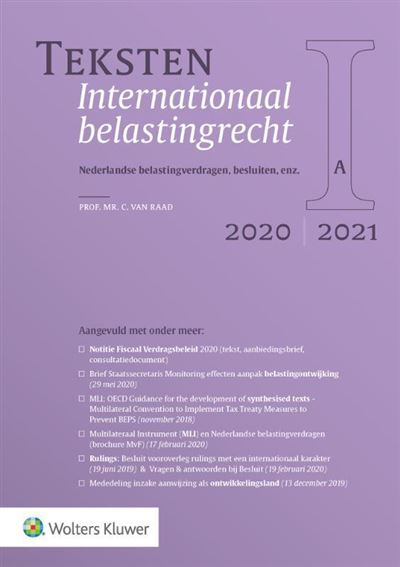 Teksten Internationaal belastingrecht 2020/2021