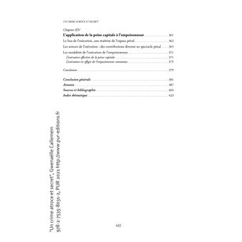 Un crime atroce et secret