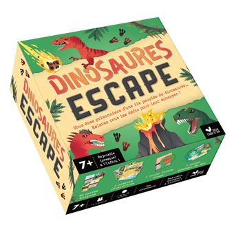 Dinosaures escape - boîte avec cartes et accessoires