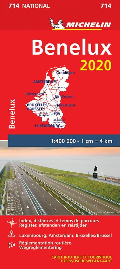 BENELUX 11714 CARTE 'NATIONAL' 2020 MICHELIN KAART