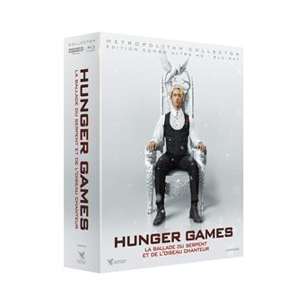 Hunger Games Hunger Games : La Ballade du serpent et de l'oiseau chanteur  Édition Collector Steelbook Blu-ray 4K Ultra HD - Blu-ray 4K - Francis  Lawrence - Tom Blyth - Rachel Zegler : toutes les séries TV à la Fnac