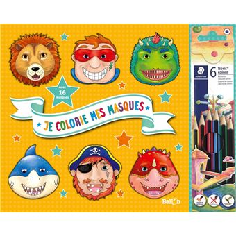 Je colorie mes masques (garçons)