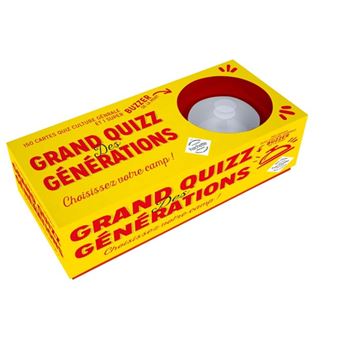 Coffret Grand quizz des générations
