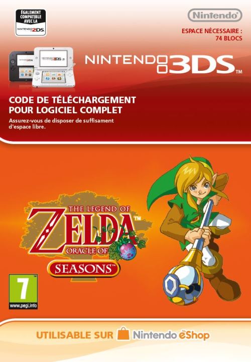 Code de téléchargement The Legend of Zelda Oracle of Seasons Nintendo 3DS