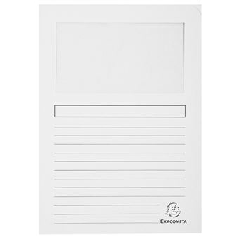 Lot de 10 chemises à fenêtre Exacompta Forever®