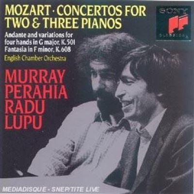 Concertos pour 2 et 3 pianos  K242 et K365 - Fantaisie K608 - Andante Variations K501