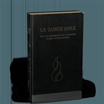 Bible neg scofield fibrocuir tr. Or onglets noir