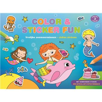 Color sticker fun jolies sirenes