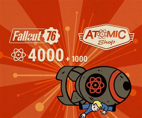 Code de téléchargement Fallout 76 4000 + 1000 Atoms Bonus PS4