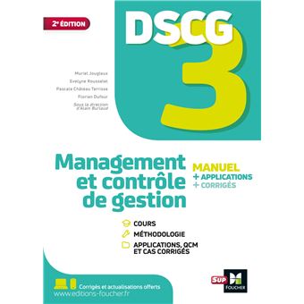 DSCG 3 - Management et contrôle de gestion - Manuel et applications 2023-2024