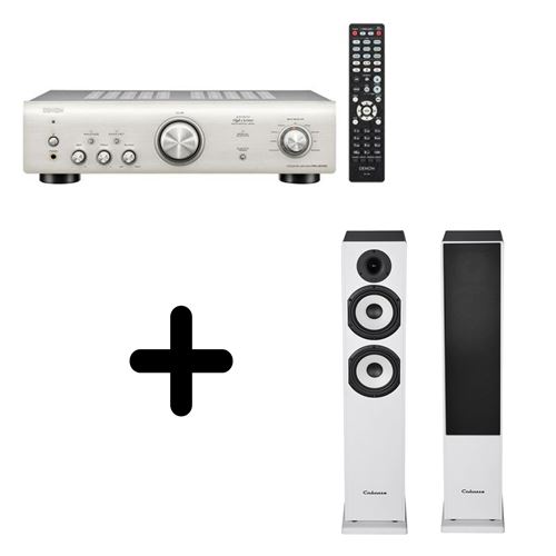 Un ampli Denon PMA 600NE + une paire d'enceintes colonne Cabasse Jersey MT322 Edition spéciale - vue 2
