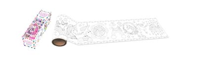 Frise decorative autocollante a colorier licornes
