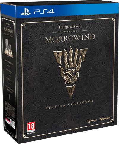 Pochette avant du jeu The Elder Scrolls Online : Morrowind Edition Collector PS4