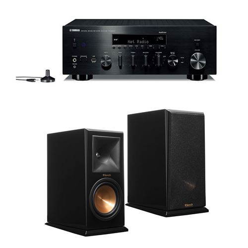 Amplificateur Yamaha R-N803D WiFi Noir + Enceinte Klipsch RP-600M Ebony Vendue par paire