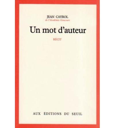 Mot d'auteur