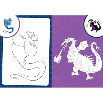 VARIOUS DISNEY - Mes coloriages avec stickers - Créatures fantastiques - Disney